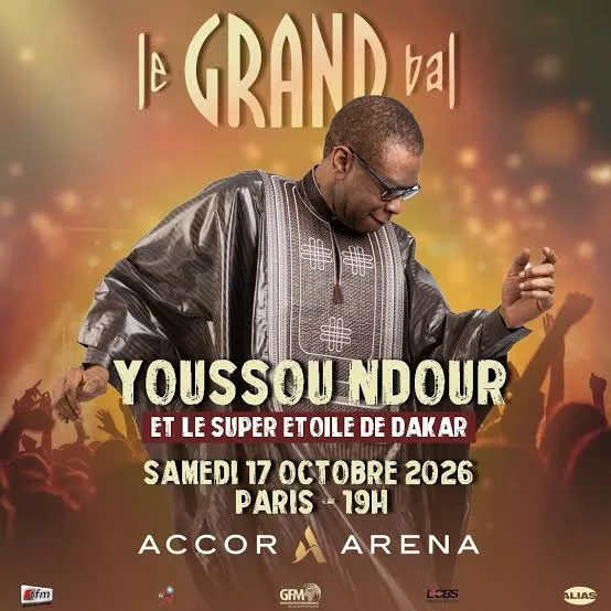 Retrouvez les dates de Youssou N’Dour en 2026 et son prochain Grand Bal avec le Super Étoile de Dakar, le 17 octobre à l’Accor Arena de Paris.