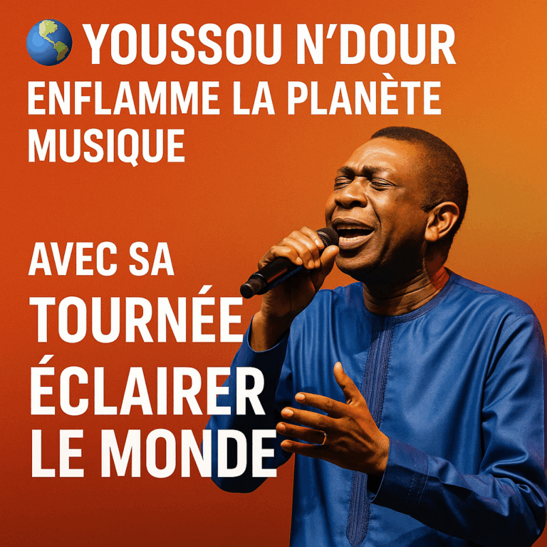 Youssou N’Dour enflamme la planète musique avec sa tournée “Éclairer le Monde”