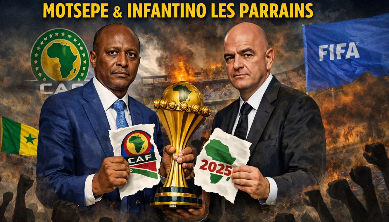 RETRAIT DU TITRE DE LA  CAN 2025 : MOTSEPE & INFANTINO LES PARRAINS