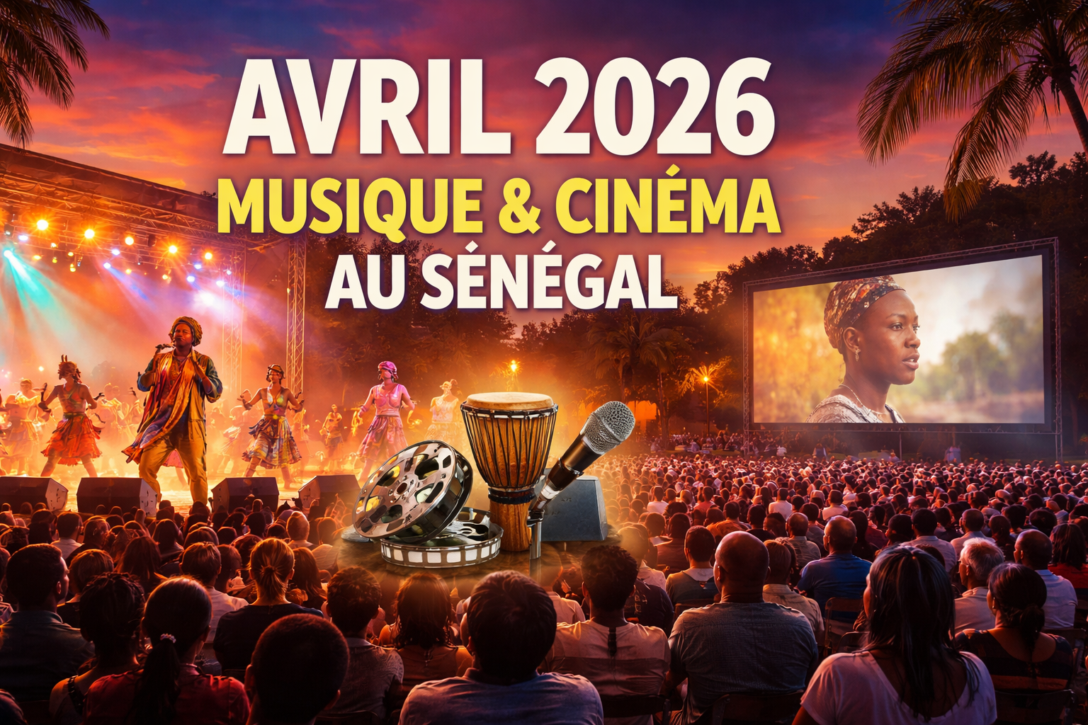 Avril 2026 : un mois culturel intense entre musique et cinéma au Sénégal