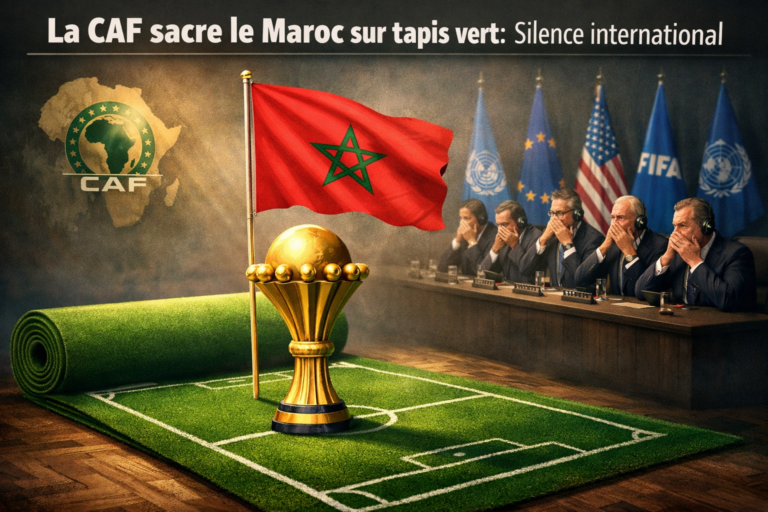 La CAF sacre le Maroc sur tapis vert: Silence international