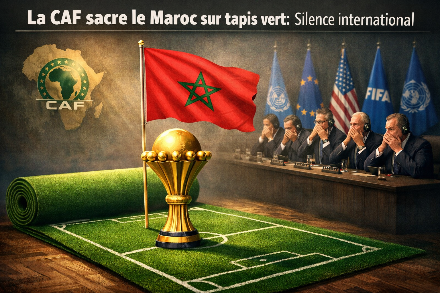 La CAF sacre le Maroc sur tapis vert: Silence international