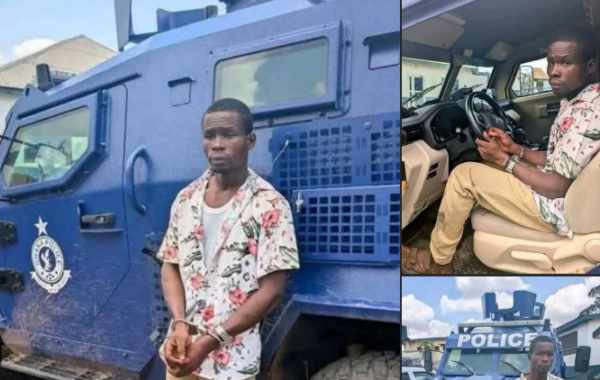 Au Ghana, l’incident rocambolesque d’un “enfant guerrier” qui défie un blindé policier