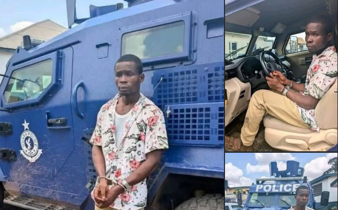 Au Ghana, l’incident rocambolesque d’un “enfant guerrier” qui défie un blindé policier