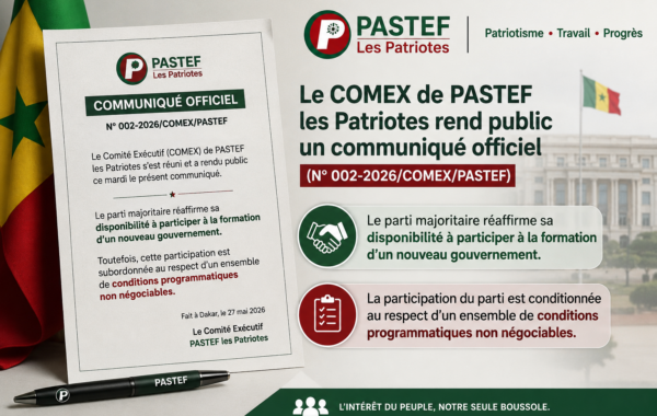 Crise politique au Sénégal : Pastef annonce qu’il ne participera pas au nouveau gouvernement