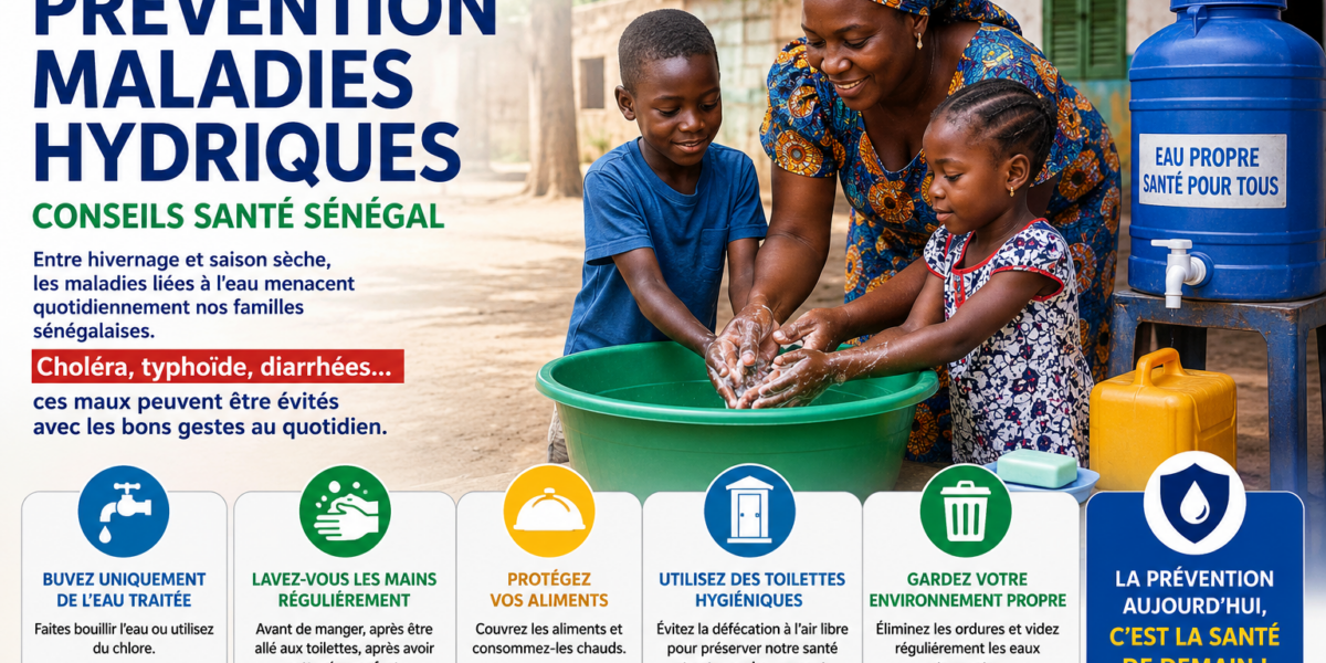 Prévention maladies hydriques : conseils santé Sénégal