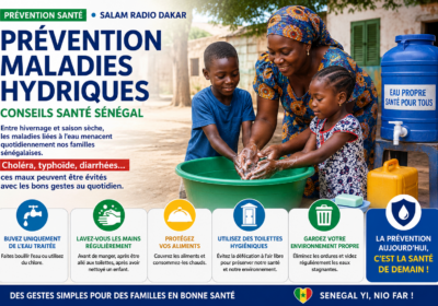 Prévention maladies hydriques : conseils santé Sénégal