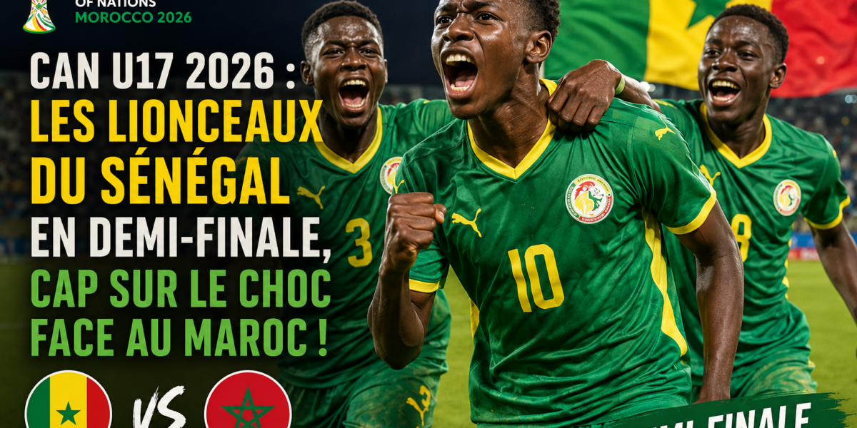 CAN U17 2026 : Les Lionceaux du Sénégal en demi-finale, cap sur le choc face au Maroc !